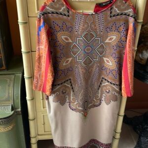 ETRO made in Italy Wool Paisley Sheath Dress